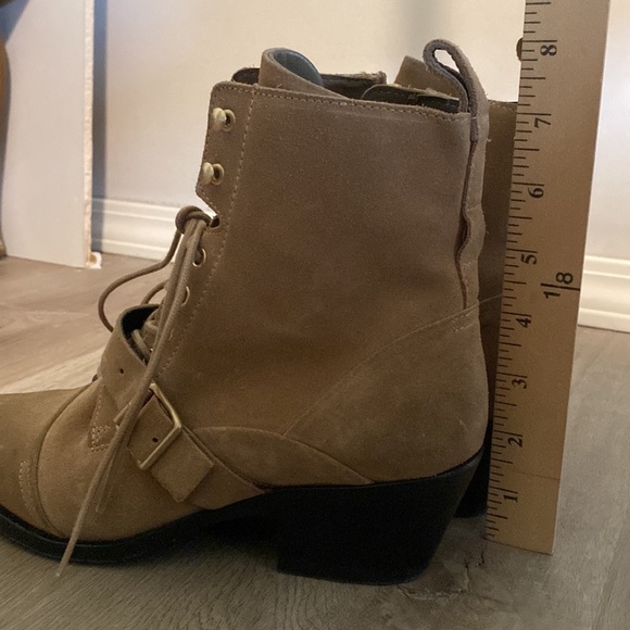 All Saints Katy Suede lace up Booties - Picture 13 of 13